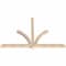 Ekena Millwork Redmond Smooth Timber Gable Bracket, Douglas Fir, 84"W x 56"H x 3 1/2"D x 3 1/2"F, 16/12 Pitch GBW084X56X0404RED00SDF - alternate 4